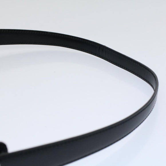 MCM Vicetos Logogram Shoulder Bag PVC Leather Black Auth am5162