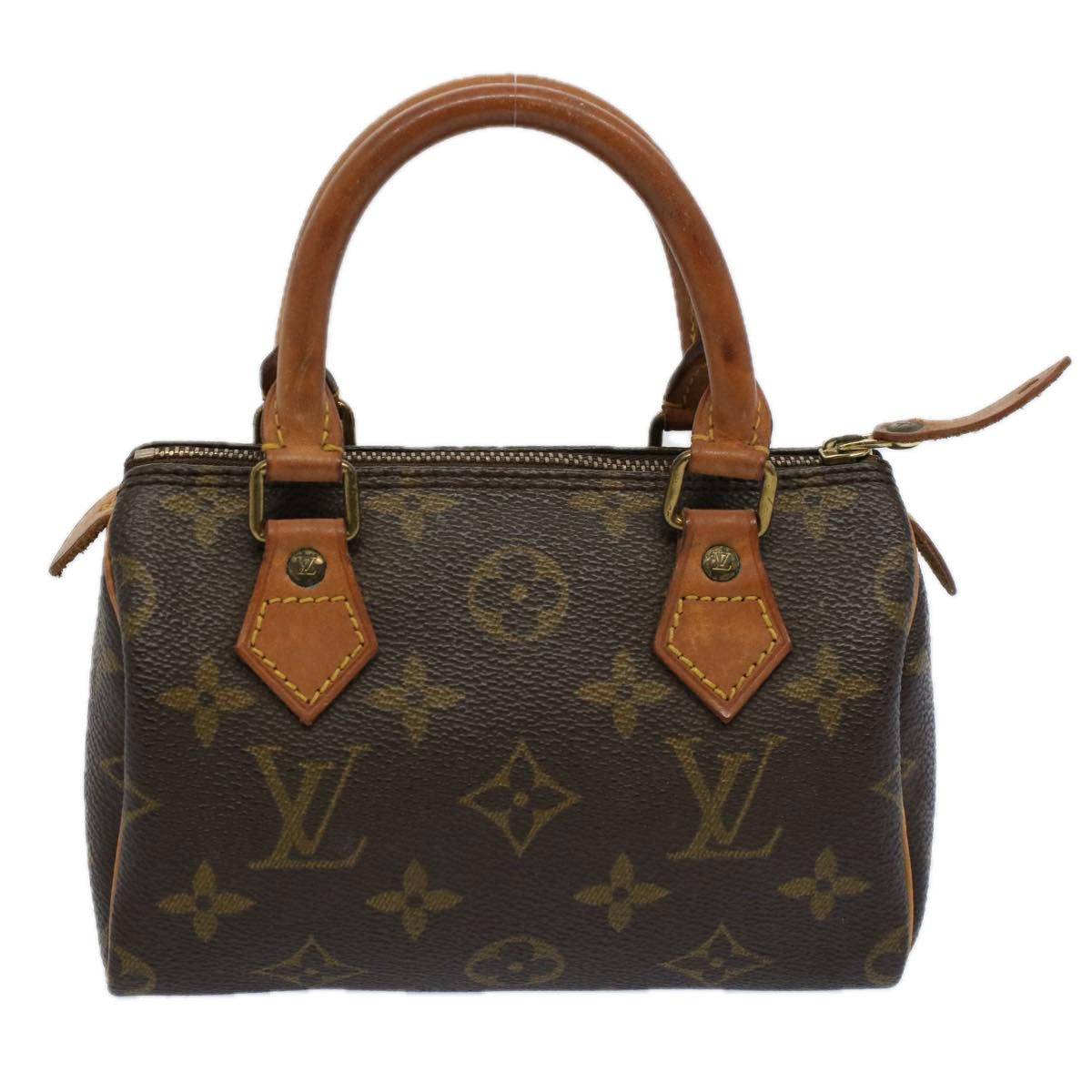 LOUIS VUITTON Monogram Mini Speedy Hand Bag M41534 LV Auth am5174 - 0