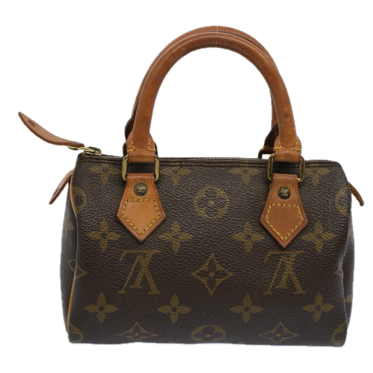 LOUIS VUITTON Monogram Mini Speedy Hand Bag M41534 LV Auth am5174