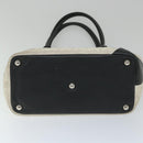 CHANEL Cambon Line Tote Bag Leather White CC Auth am5180-11