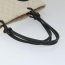 CHANEL Cambon Line Tote Bag Leather White CC Auth am5180-7