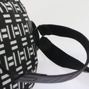 BALENCIAGA Traveler Backpack Nylon Black White 340139 Auth am5199-14