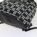 BALENCIAGA Traveler Backpack Nylon Black White 340139 Auth am5199-15
