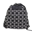 BALENCIAGA Traveler Backpack Nylon Black White 340139 Auth am5199-3