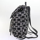 BALENCIAGA Traveler Backpack Nylon Black White 340139 Auth am5199-4