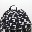 BALENCIAGA Traveler Backpack Nylon Black White 340139 Auth am5199-7
