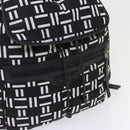 BALENCIAGA Traveler Backpack Nylon Black White 340139 Auth am5199-8