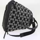 BALENCIAGA Traveler Backpack Nylon Black White 340139 Auth am5199-9