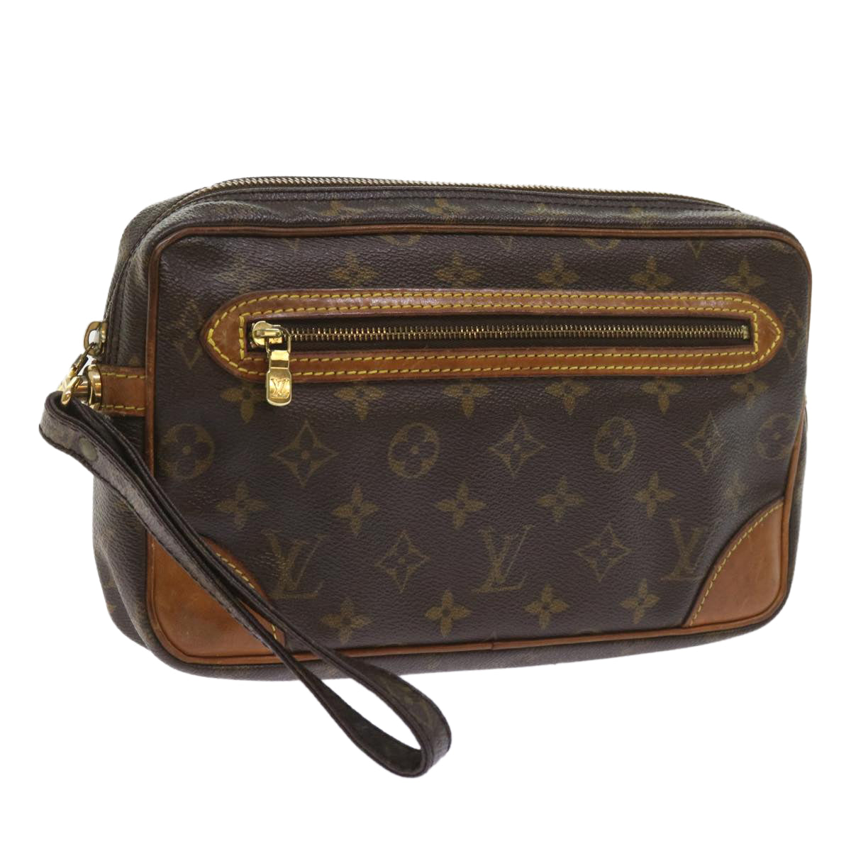 LOUIS VUITTON Monogram Marly Dragonne GM Clutch Bag M51825 LV Auth am5206