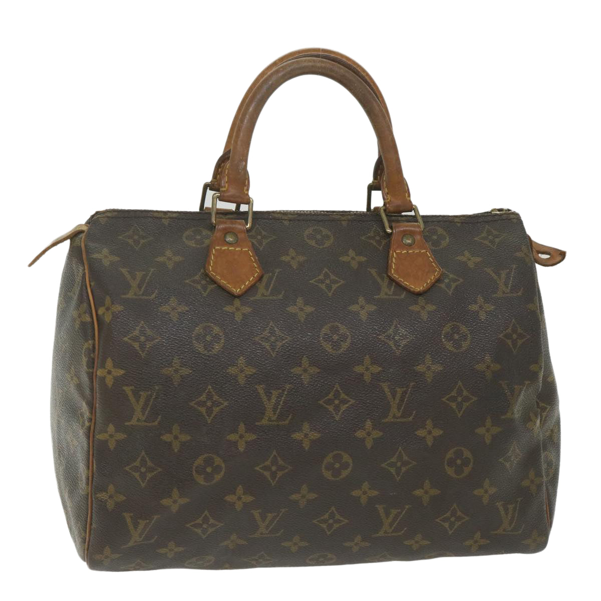 LOUIS VUITTON Monogram Speedy 30 Hand Bag M41526 LV Auth am5214