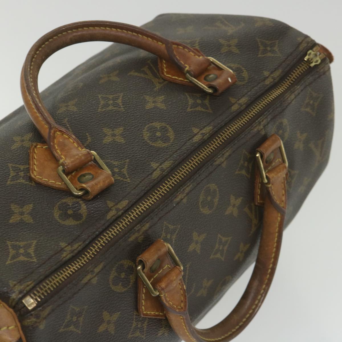 LOUIS VUITTON Monogram Speedy 30 Hand Bag M41526 LV Auth am5214