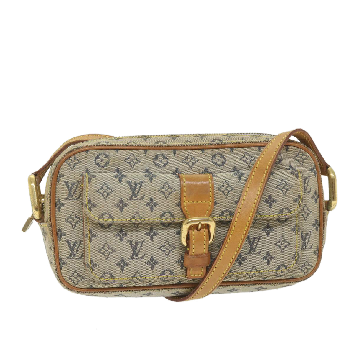 LOUIS VUITTON Monogram Mini Juliet MM Shoulder Bag Blue M92004 LV Auth am5220