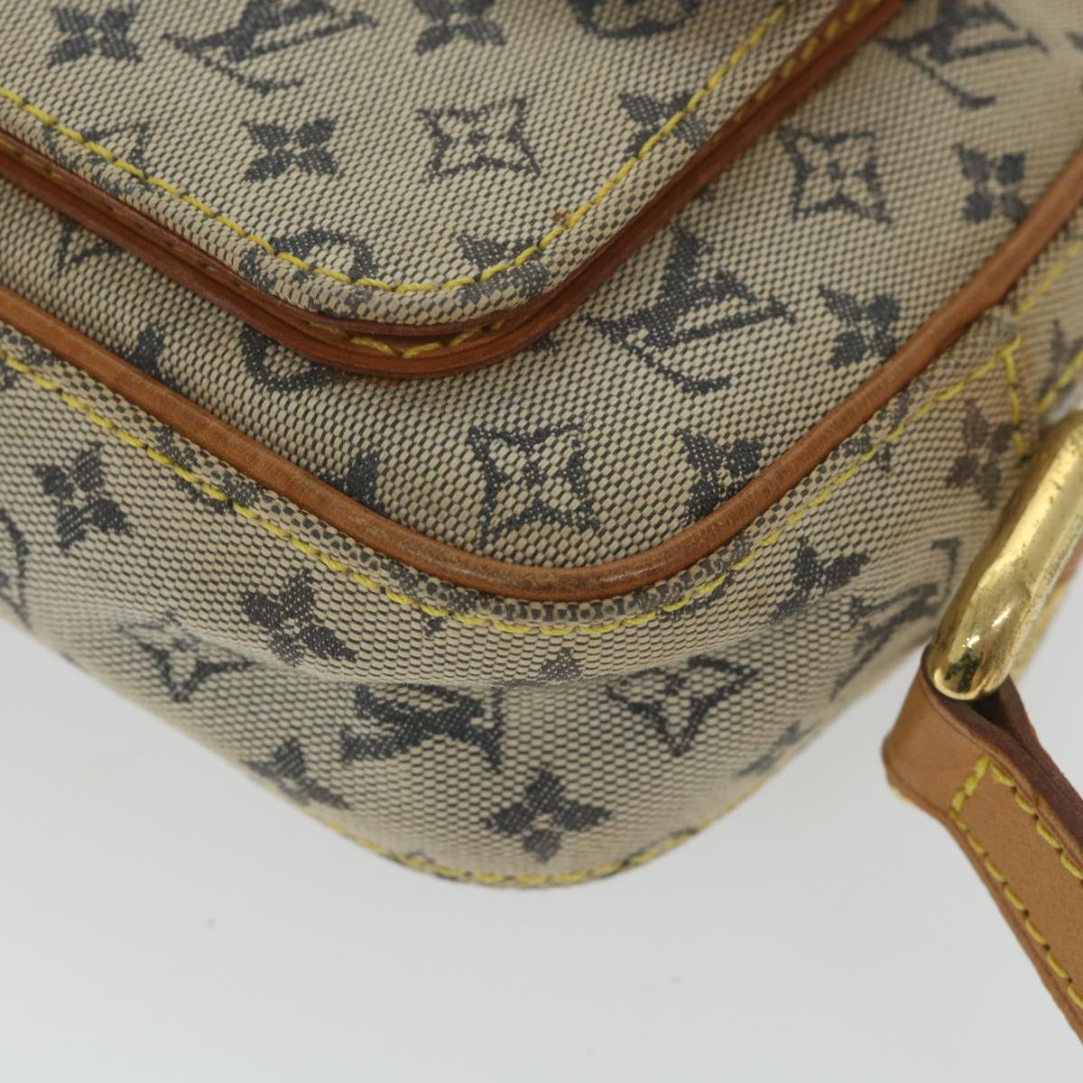 LOUIS VUITTON Monogram Mini Juliet MM Shoulder Bag Blue M92004 LV Auth am5220