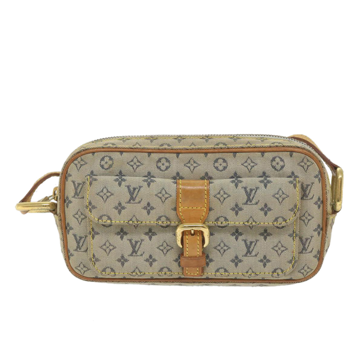 LOUIS VUITTON Monogram Mini Juliet MM Shoulder Bag Blue M92004 LV Auth am5220