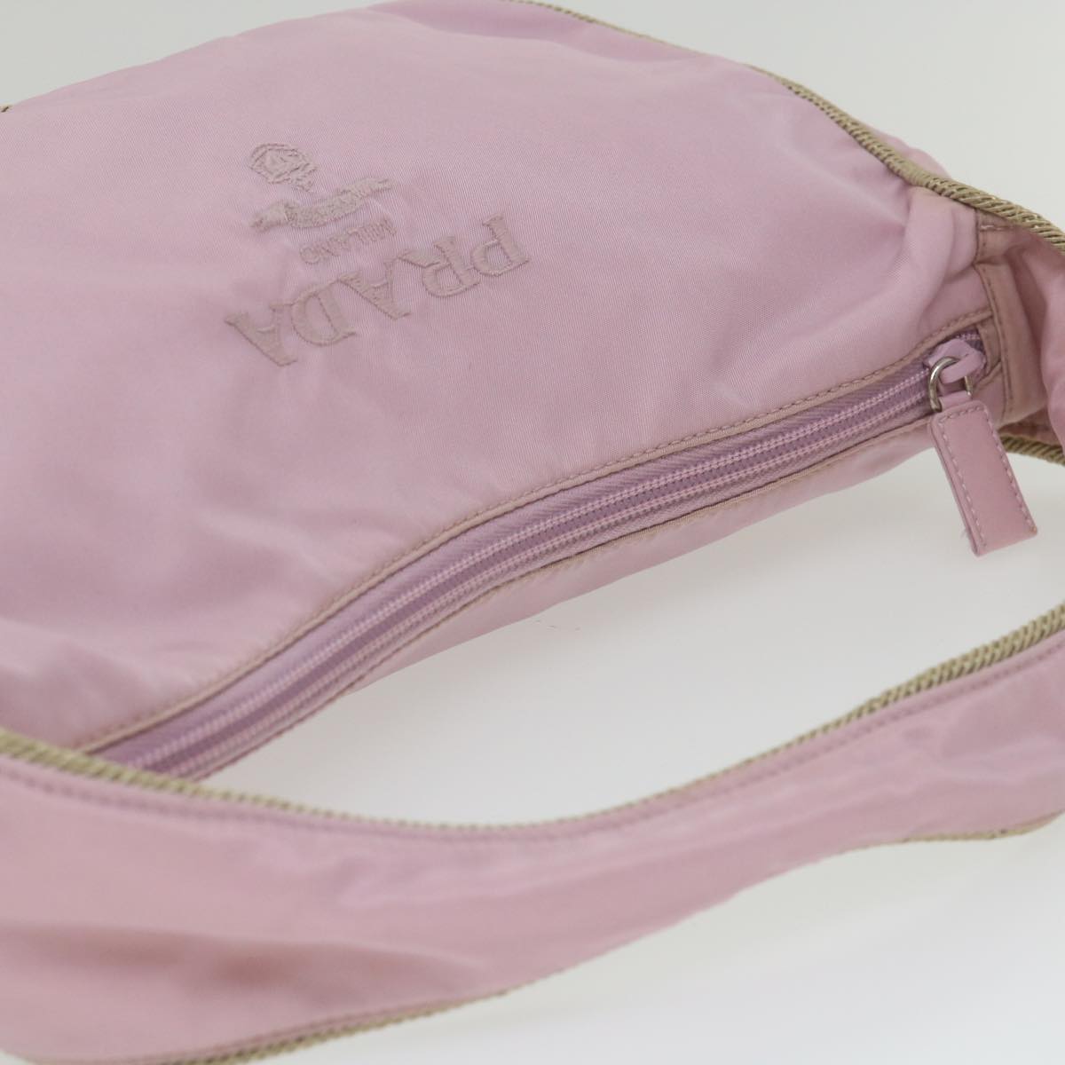 PRADA Shoulder Bag Nylon Pink Auth am5230