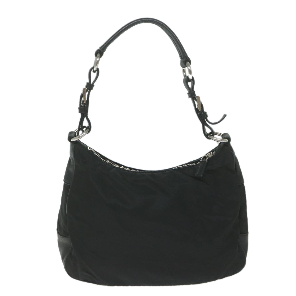 PRADA Shoulder Bag Nylon Black Auth am5243