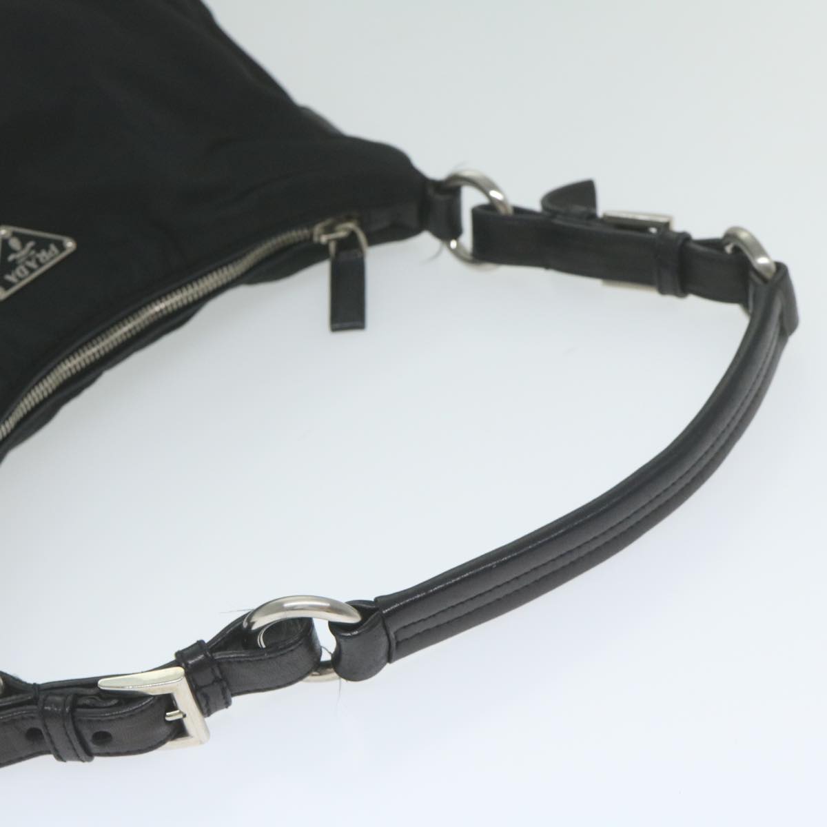 PRADA Shoulder Bag Nylon Black Auth am5243