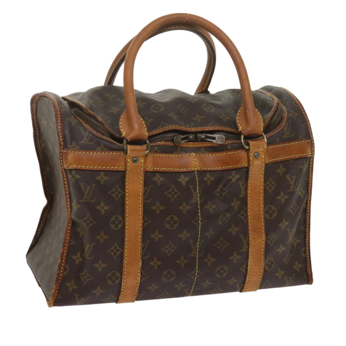 LOUIS VUITTON Monogram Sac Shan 40 Pet Carry Vintage M42024 LV Auth am5259