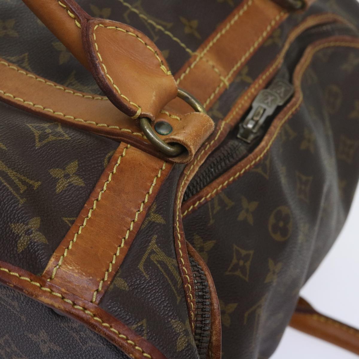 LOUIS VUITTON Monogram Sac Shan 40 Pet Carry Vintage M42024 LV Auth am5259