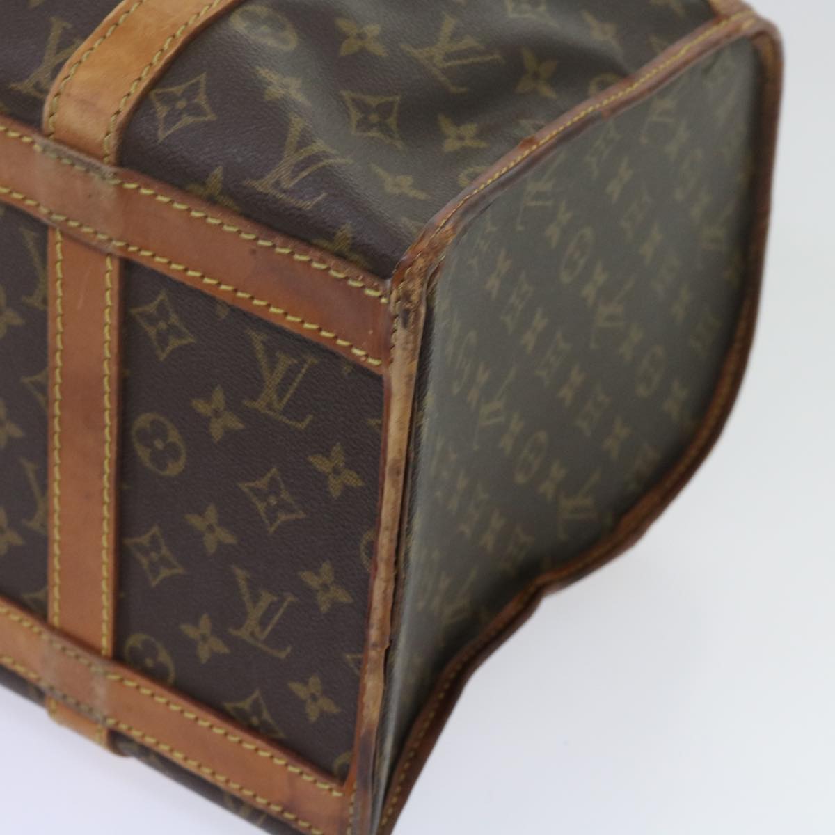 LOUIS VUITTON Monogram Sac Shan 40 Pet Carry Vintage M42024 LV Auth am5259