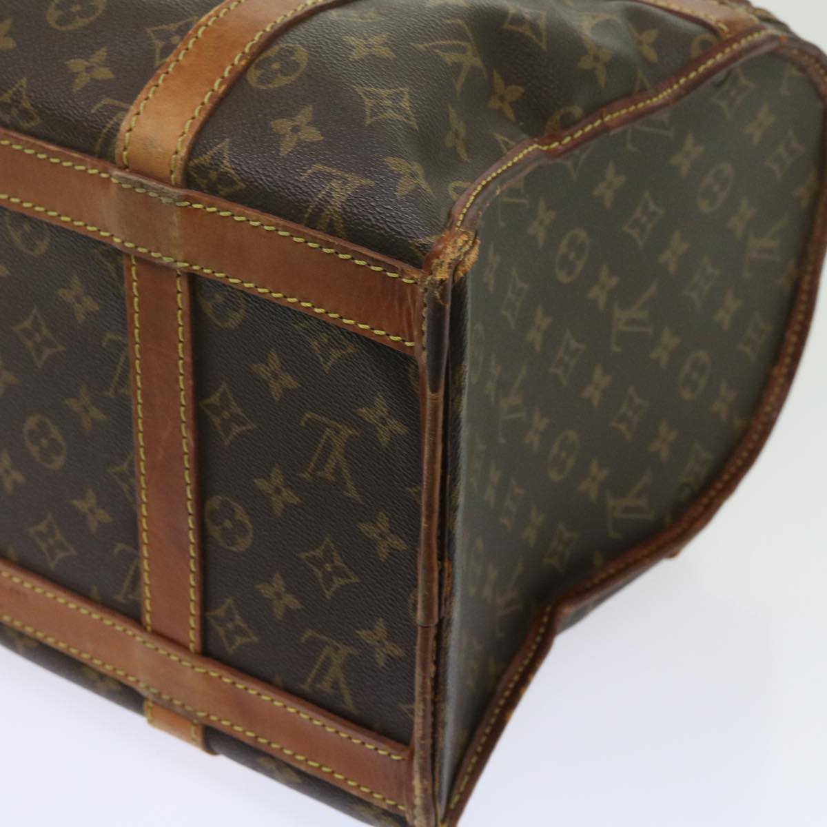 LOUIS VUITTON Monogram Sac Shan 40 Pet Carry Vintage M42024 LV Auth am5259