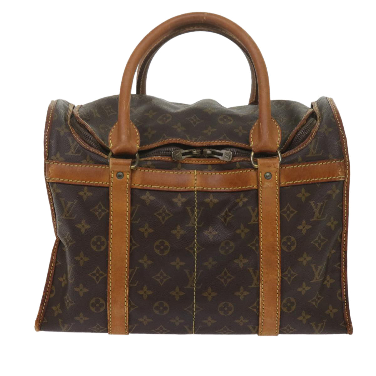 LOUIS VUITTON Monogram Sac Shan 40 Pet Carry Vintage M42024 LV Auth am5259