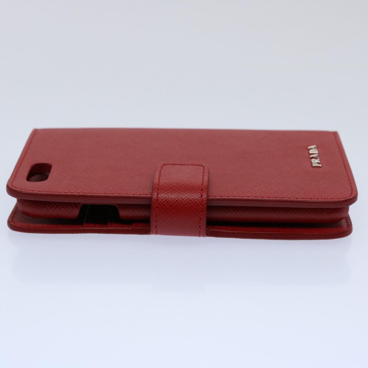 PRADA For iPhone 6 / 6S iPhone Case Safiano leather Red Auth am5276