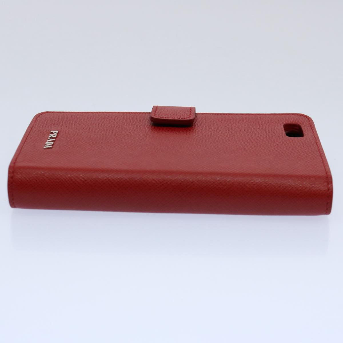 PRADA For iPhone 6 / 6S iPhone Case Safiano leather Red Auth am5276