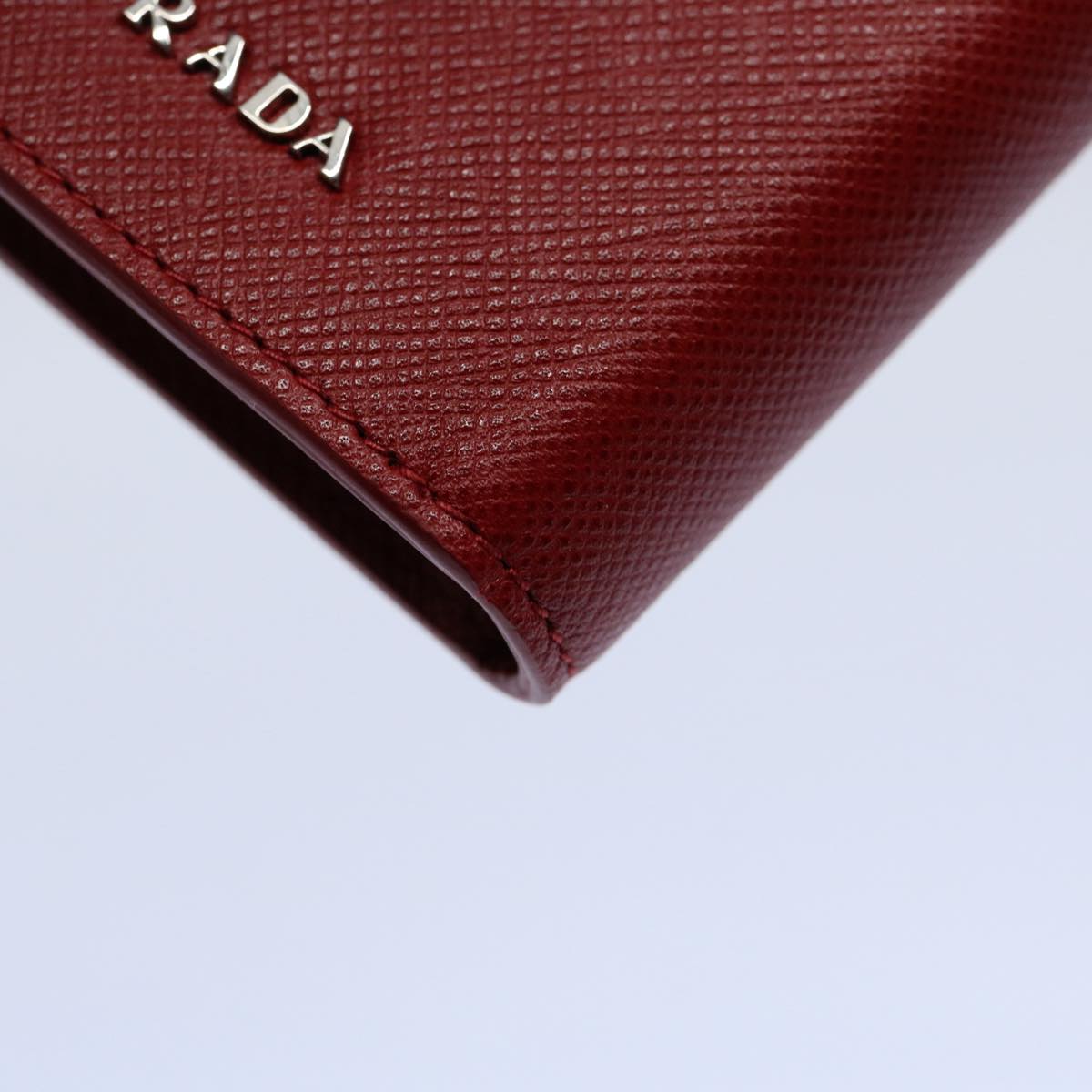 PRADA For iPhone 6 / 6S iPhone Case Safiano leather Red Auth am5276