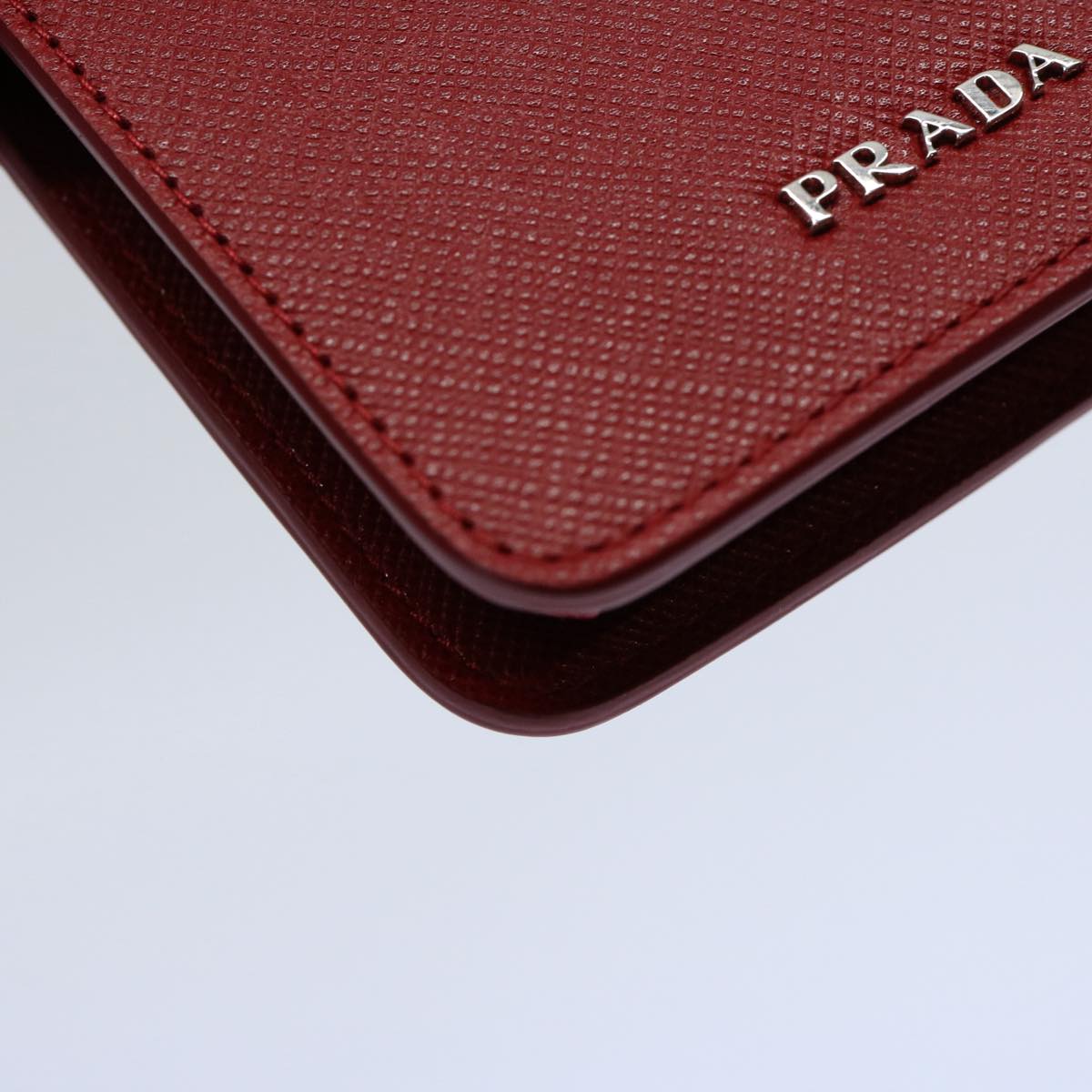 PRADA For iPhone 6 / 6S iPhone Case Safiano leather Red Auth am5276