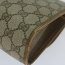 GUCCI GG Supreme Web Sherry Line Clutch Bag Beige Red 89 01 030 Auth am5314-15