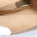 GUCCI GG Supreme Web Sherry Line Clutch Bag Beige Red 89 01 030 Auth am5314-10