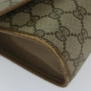 GUCCI GG Supreme Web Sherry Line Clutch Bag Beige Red 89 01 030 Auth am5314-14