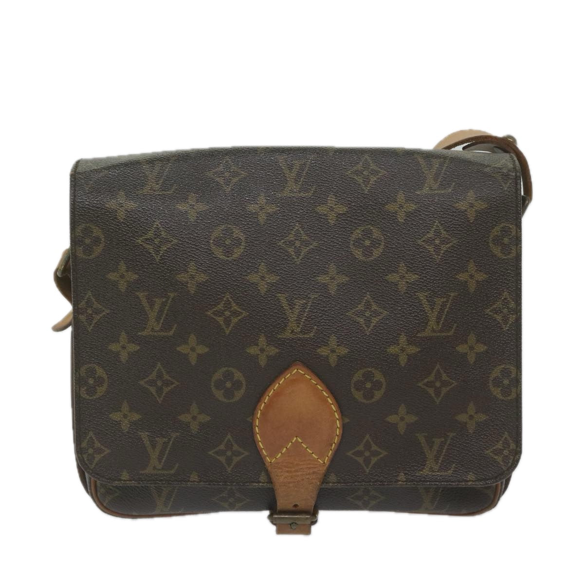 LOUIS VUITTON Monogram Cartouchiere GM Shoulder Bag M51252 LV Auth am5316