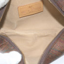 ETRO Pouch Shoulder Bag PVC 2Set Brown Red Auth am5330-15