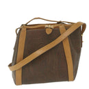 ETRO Pouch Shoulder Bag PVC 2Set Brown Red Auth am5330-2