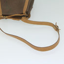 ETRO Pouch Shoulder Bag PVC 2Set Brown Red Auth am5330-8