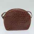 Salvatore Ferragamo Shoulder Bag PVC 2Set Brown Red Auth am5331-12