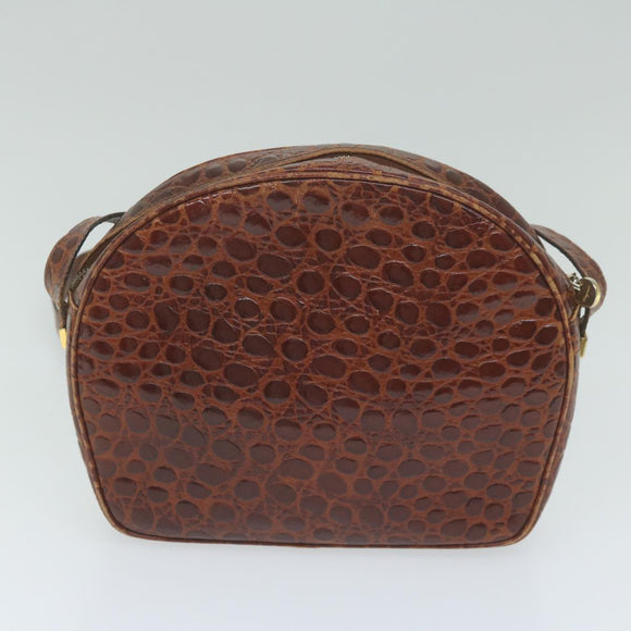 Salvatore Ferragamo Shoulder Bag PVC 2Set Brown Red Auth am5331