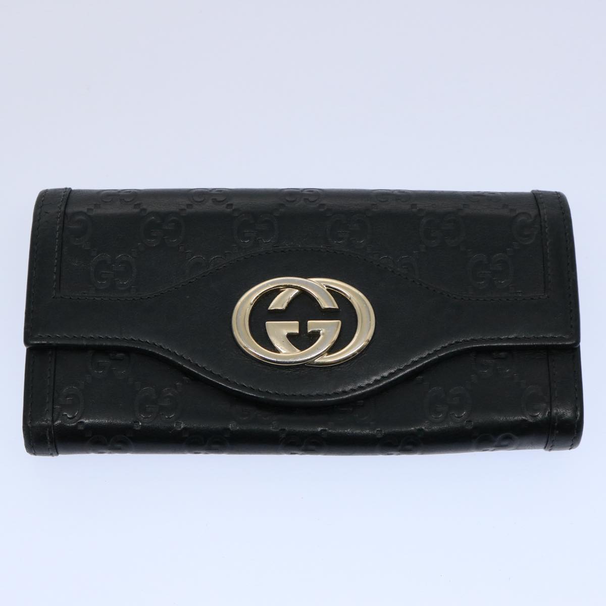 GUCCI GG Canvas Wallet 2Set Black Auth am5336