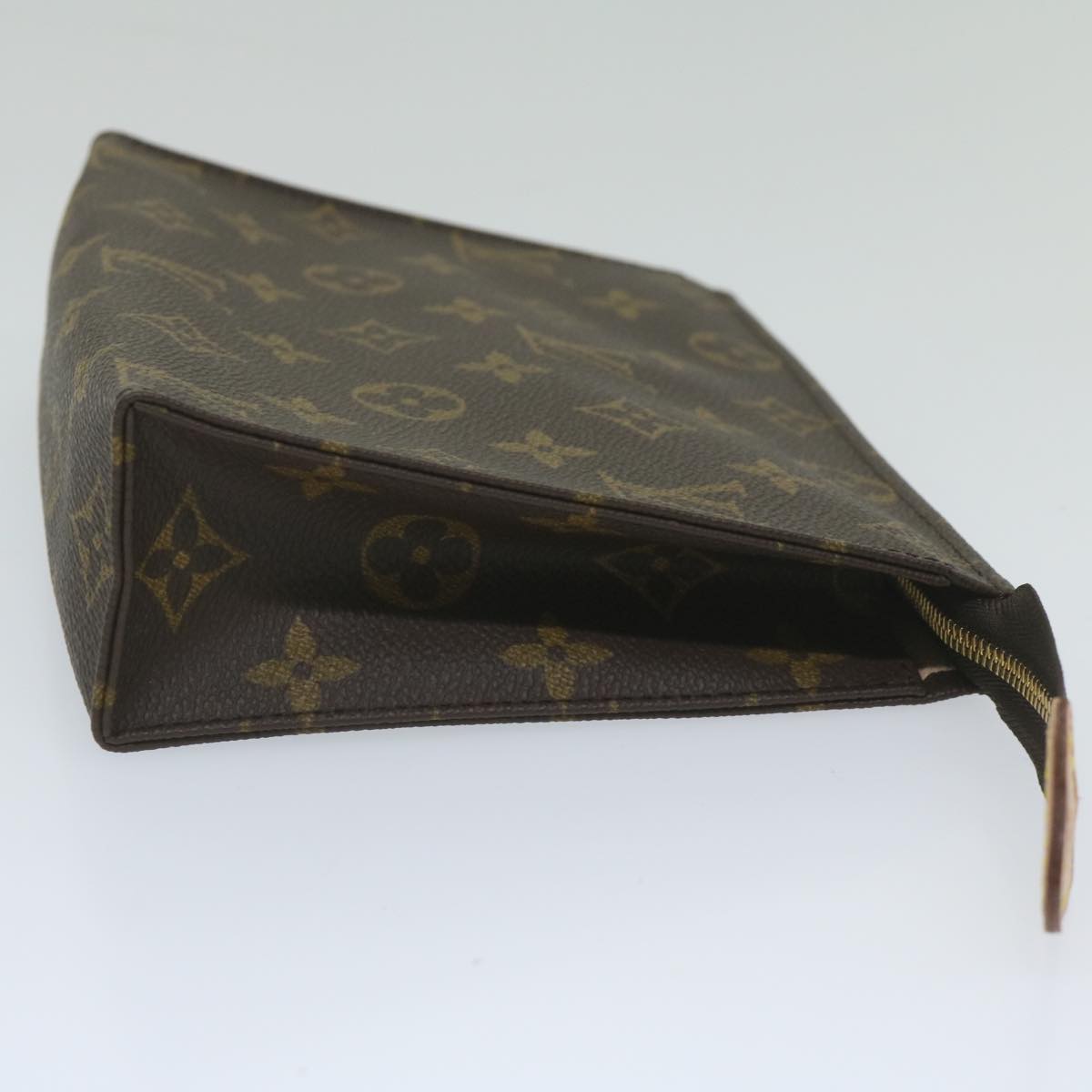 LOUIS VUITTON Monogram Poche Toilette 19 Pouch M47544 LV Auth am5338