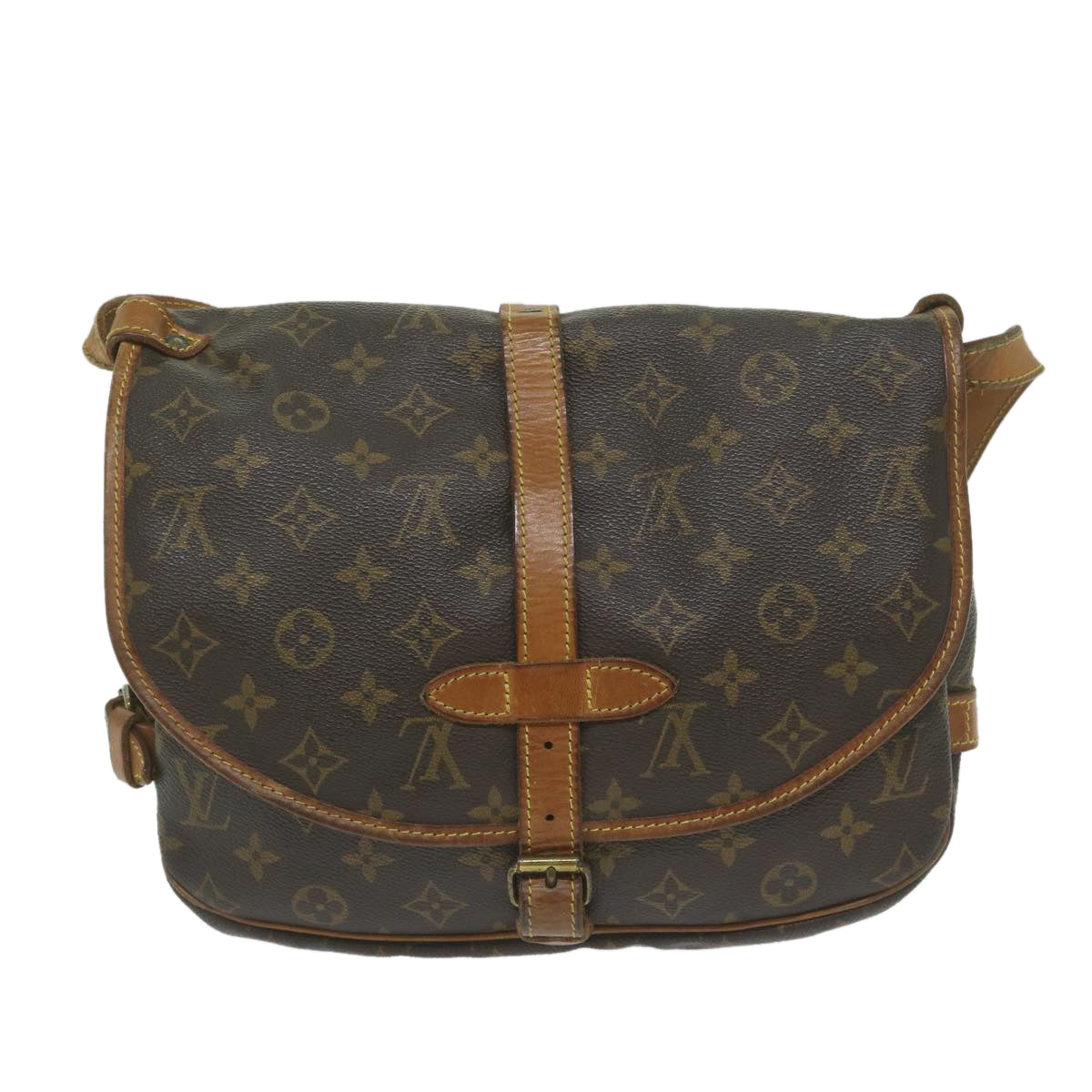 LOUIS VUITTON Monogram Saumur 30 Shoulder Bag M42256 LV Auth am5348 - 0