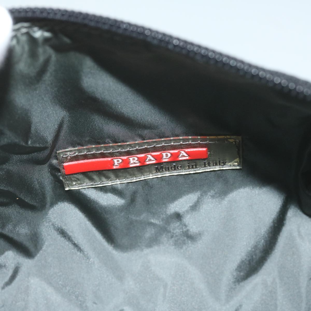 PRADA Sports Hand Bag Nylon Black Auth am5350