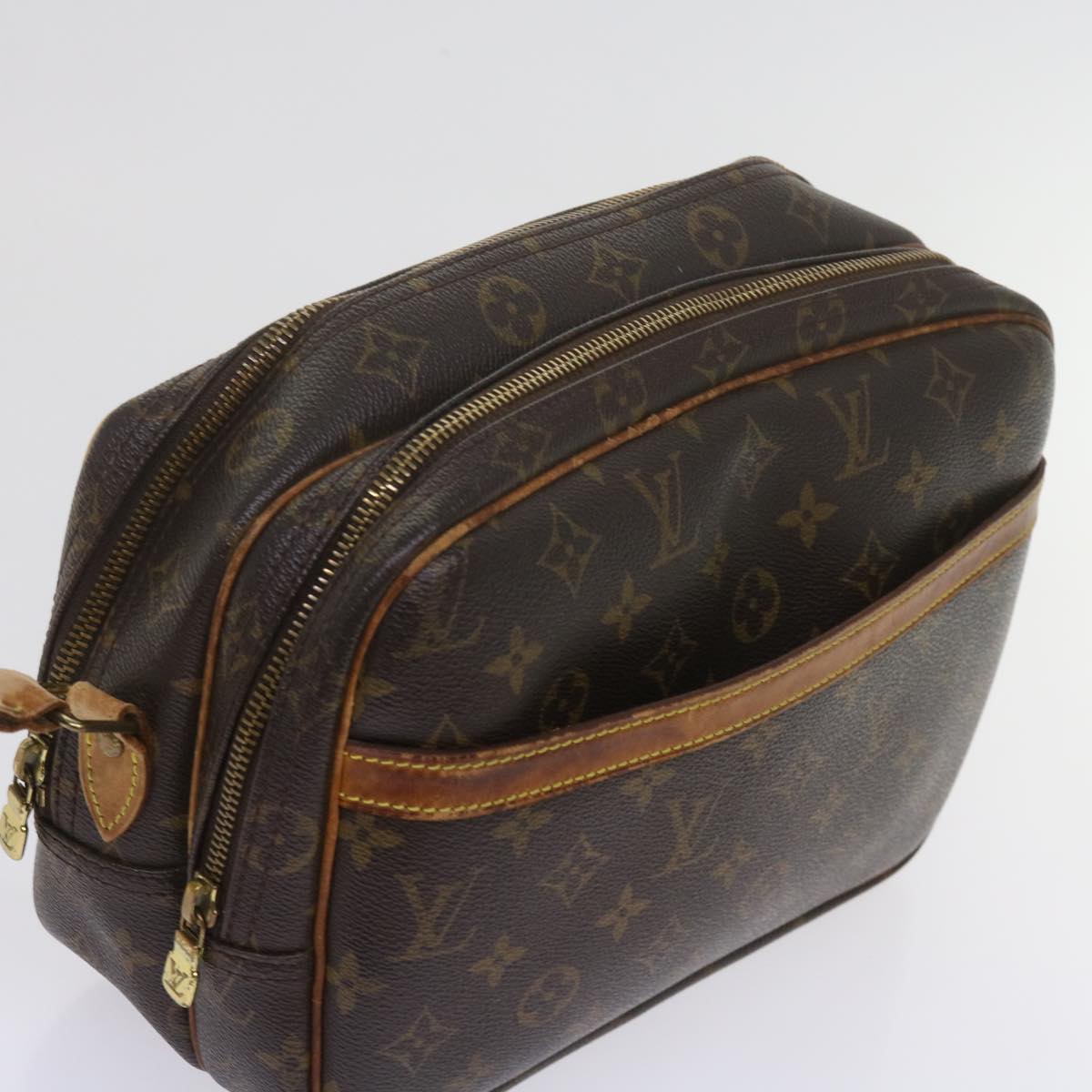 LOUIS VUITTON Monogram Reporter PM Shoulder Bag M45254 LV Auth am5360