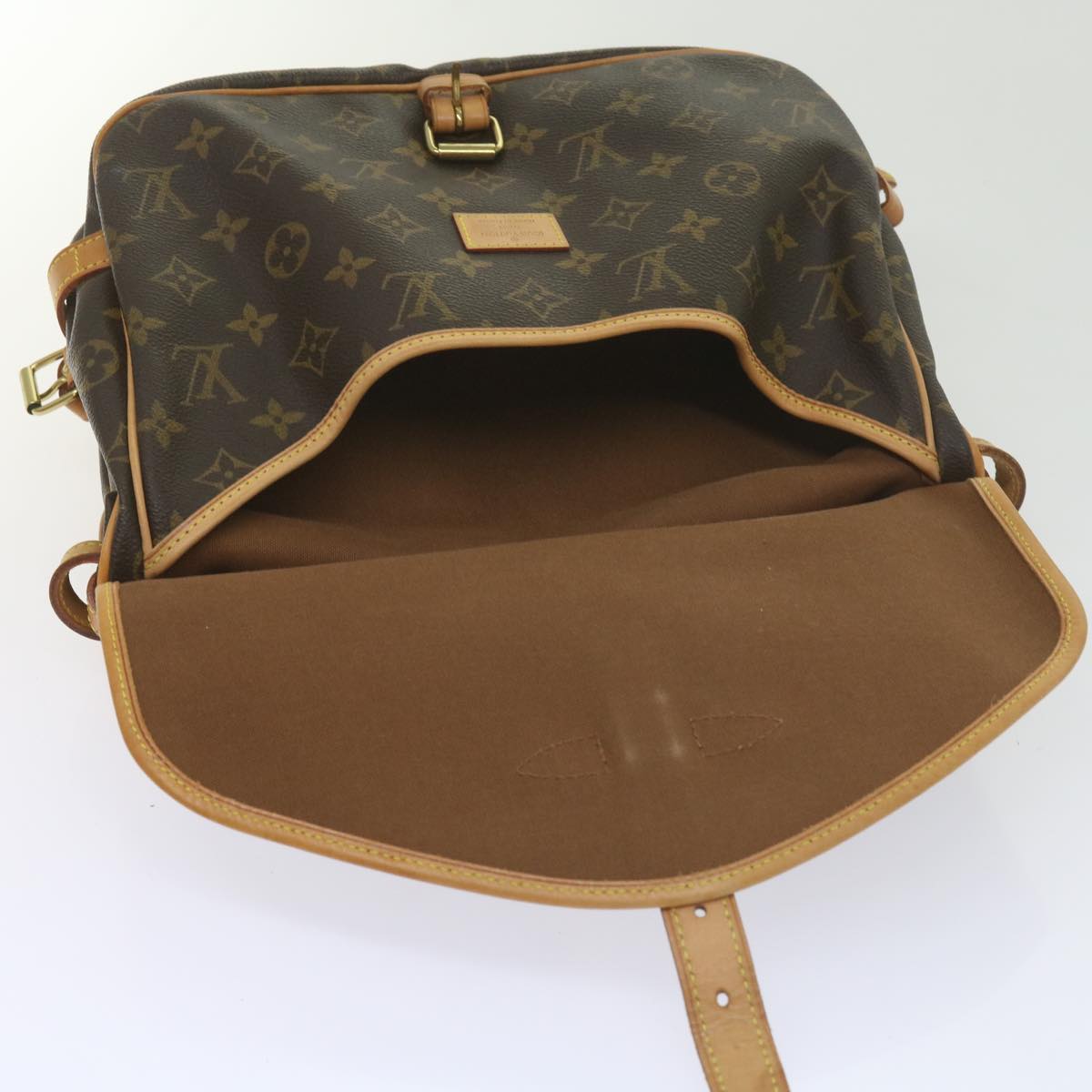 LOUIS VUITTON Monogram Saumur 30 Shoulder Bag M42256 LV Auth am5389