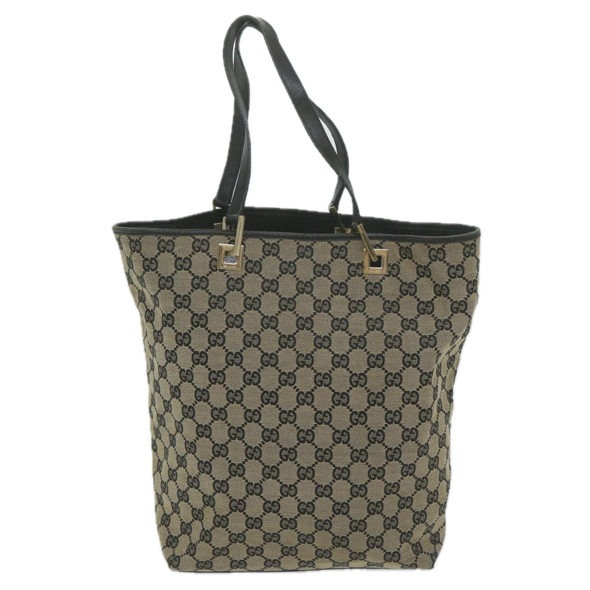 GUCCI GG Canvas Tote Bag Beige 002 1098 Auth am5393