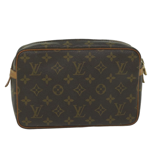 LOUIS VUITTON Monogram Compiegne 23 Clutch Bag M51847 LV Auth am5400