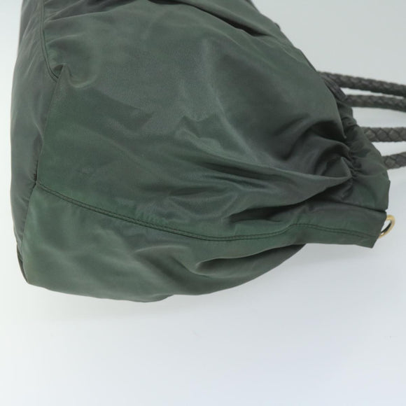 PRADA Hand Bag Nylon 2way Khaki Auth am5403