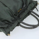 PRADA Hand Bag Nylon 2way Khaki Auth am5403-6