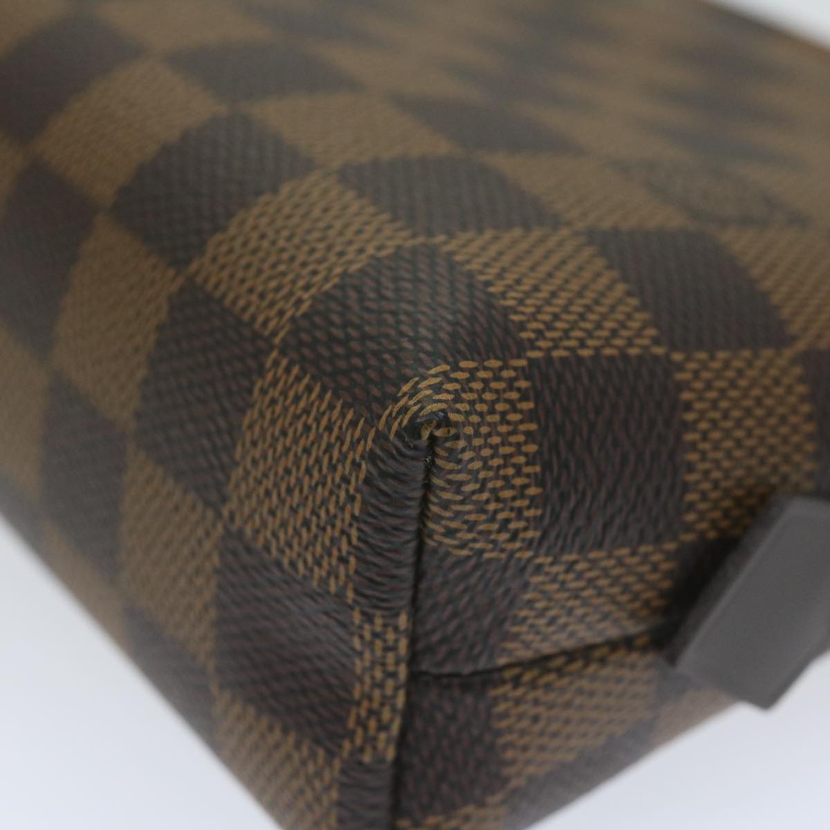 LOUIS VUITTON Damier Ebene Pochette Cosmetic GM Pouch N23345 LV Auth am5412